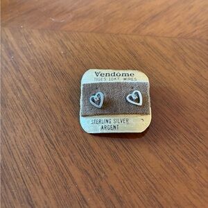 Vendôme Sterling Silver Heart Stud Earrings